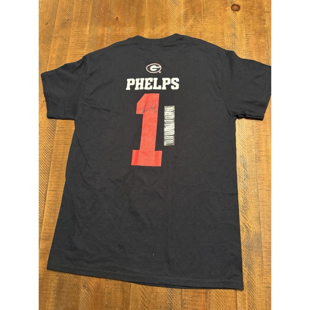 UGA Georgia Bulldogs Baseball Tre Phelps Autographed Jersey Shirt Men's Medium